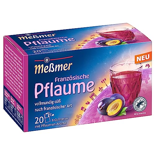 Meßmer Französische Pflaume | 20 Teebeutel | Glutenfrei | Laktosefrei | Vegan von Meßmer