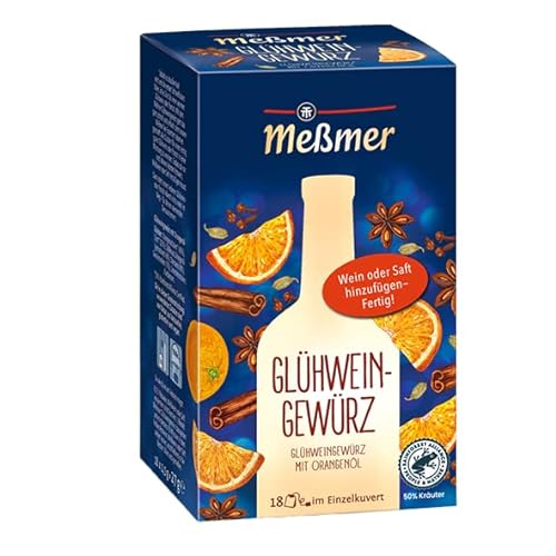 Meßmer Glühwein-Gewürz 10 TB, 6er Pack (6 x 15 g Packung) von Meßmer