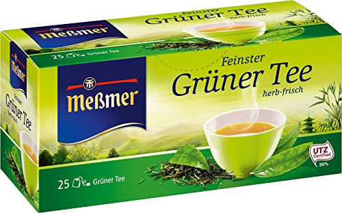 Meßmer Grüner Tee, 12er Pack (12 x 25 x 1,75 g Schale) von Meßmer
