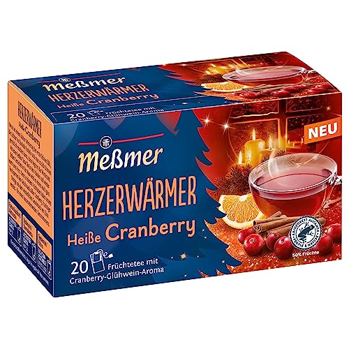 Meßmer Herzerwärmer | 20 Teebeutel | Glutenfrei | Laktosefrei | Vegan, 1 Stück (1er Pack) von Meßmer