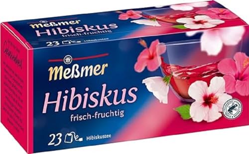 Meßmer Hibiskus | 23 Teebeutel | Vegan | Glutenfrei | Laktosefrei von Meßmer