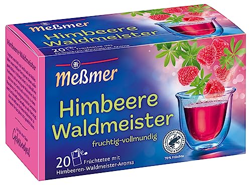 Meßmer Himbeere-Waldmeister | 20 Teebeutel | Vegan | Glutenfrei | Laktosefrei Meßmer Himbeere-Waldmeister | 20 Teebeutel | Vegan | Glutenfrei | Laktosefrei von Meßmer