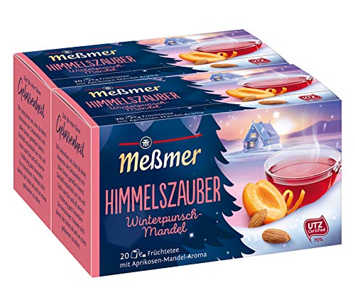 Meßmer Himmelszauber, Winterpunsch/Mandel 20 TB, 2er Pack (2 x 55 g Packung) von Meßmer