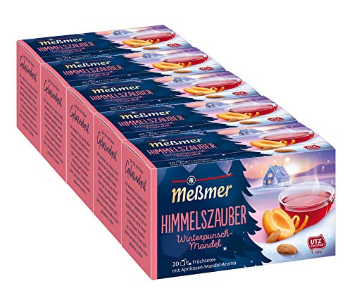 Meßmer Himmelszauber Winterpunsch/ Mandel 20 Teebeutel, 5er Pack (5 x 55 g) von Meßmer