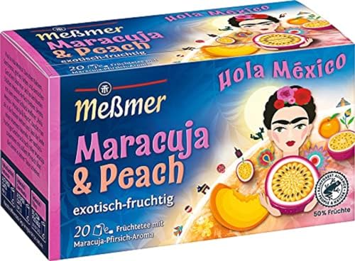 Meßmer Hola Mexico | Maracuja & Peach | 20 Teebeutel | Glutenfrei | Laktosefrei | Vegan von Meßmer