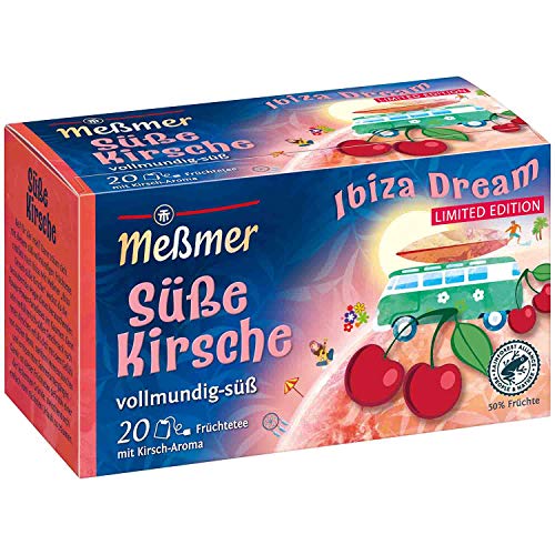 Meßmer Ibiza Dream | Süße Kirsche | 20 Teebeutel | Glutenfrei | Laktosefrei | Vegan von Meßmer