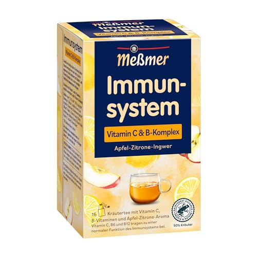 Meßmer Immunsystem | Vitamin C & B-Komplex | 16 Teebeutel | Glutenfrei | Laktosefrei | Vegan von Meßmer