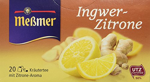 Meßmer Ingwer-Zitrone , 20 Beutel, 10er Pack (10 x 40 g) von Meßmer