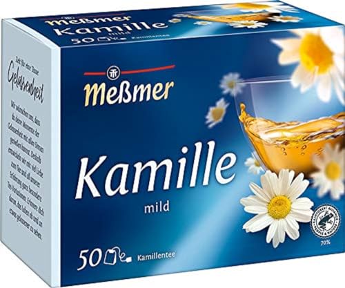 Meßmer Kamille | 50 Teebeutel | Vegan | Glutenfrei | Laktosefrei Meßmer Kamille | 50 Teebeutel | Vegan | Glutenfrei | Laktosefrei von Meßmer