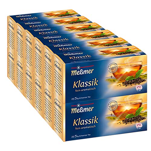 Meßmer Klassik Teebeutel, 12er Pack (12 x 25 Beutel, 43,75 g) von Meßmer