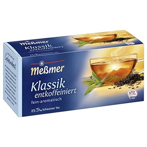 Meßmer Klassik entkoffeiniert | fein-aromatisch | 25 Teebeutel | Vegan, Glutenfrei, Laktosefrei Meßmer Klassik entkoffeiniert | fein-aromatisch | 25 Teebeutel | Vegan, Glutenfrei, Laktosefrei von Meßmer