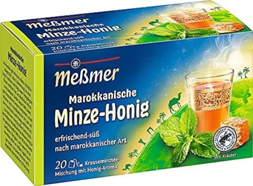 Meßmer Ländertee | Marokkanische Minze-Honig Tee | 20 Teebeutel | Glutenfrei | Laktosefrei von Meßmer