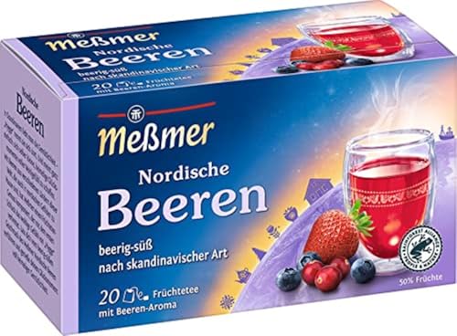 Meßmer Ländertee | Nordische Beeren | 20 Teebeutel | Glutenfrei | Laktosefrei | Vegan von Meßmer