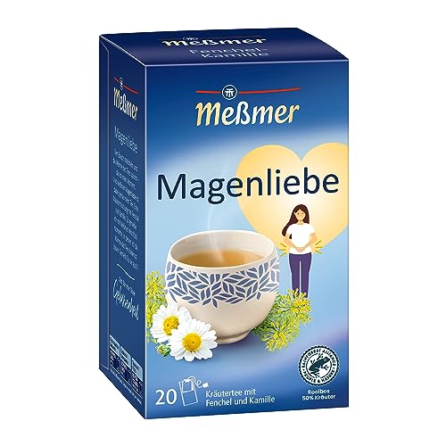 Meßmer MAGENLIEBE | Fenchel-Kamille-Rooibos | 20 Teebeutel | Vegan | Glutenfrei | Laktosefrei von Meßmer