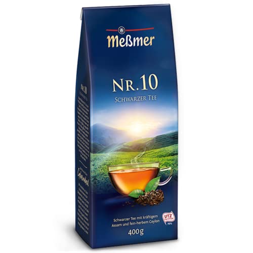 Meßmer Nr. 10 Schwarzer Tee | Ganzes Teeblatt | 400 g | frisch-pikant | Vegan | Glutenfrei | Laktosefrei von Meßmer