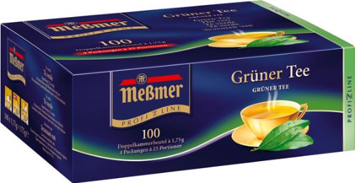 Meßmer ProfiLine Grüner Tee 100 x 1.75 g, 1er Pack (1 x 175 g) von Meßmer