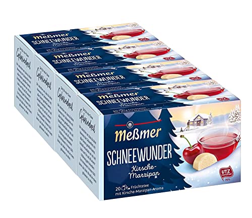 Meßmer Schneewunder - 20 Teebeutel, 4er Pack (4x 55 g) von Meßmer