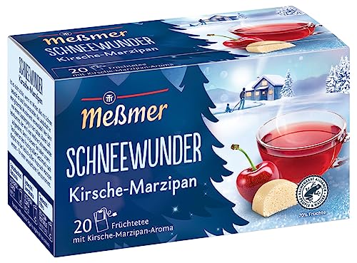 Meßmer Schneewunder | Früchtetee mit Kirsche-Marzipan-Aroma | 20 Teebeutel | Vegan | Glutenfrei | Laktosefrei Meßmer Schneewunder | Früchtetee mit Kirsche-Marzipan-Aroma | 20 Teebeutel | Vegan | Glutenfrei | Laktosefrei von Meßmer