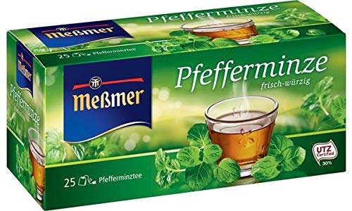 Meßmer Tee ´Pfefferminze´, frisch-würzig, Sie erhalten 1 Packung, Packungsinhalt: 25 Beutel von Meßmer
