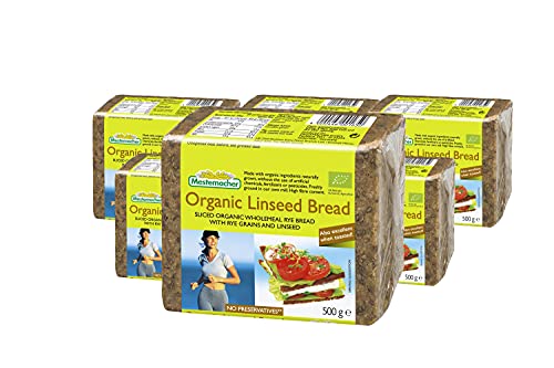 Mestemacher Bio Leinsamen Brot, 1er Pack (1 x 500 g) von Mestemacher