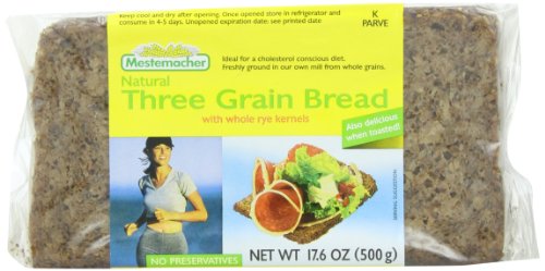Mestemacher Bread Three Grain, 17.6-Ounce (Pack of 6) by Mestemacher von Mestemacher