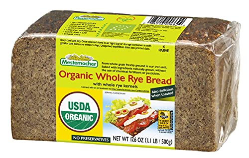 Mestemacher Organic Whole Rye Bread, 17.6 Ounce Packages (Pack of 12) von Mestemacher