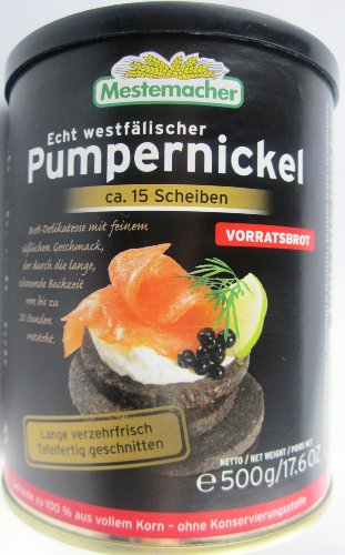 Mestemacher Echt westfälischer Pumpernickel 500g Dose Mestemacher Echt westfälischer Pumpernickel 500g Dose von Mestemacher