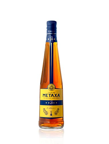Metaxa 5 Sterne mit 38% vol. | Einzigartiger Brandy aus Griechenland (1 x 0,7l) von Metaxa