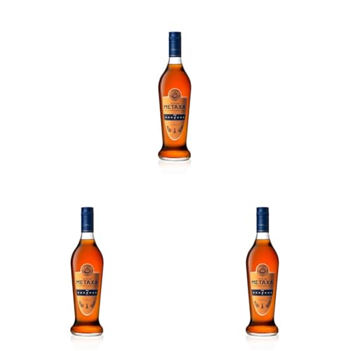 Metaxa 7 Sterne mit 40% vol. | Einzigartiger Brandy aus Griechenland (1 x 0,7l) (Packung mit 3) von Metaxa