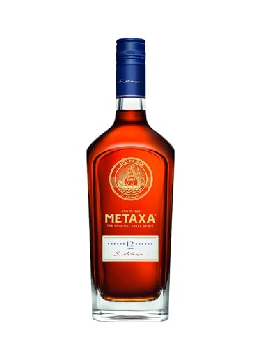 Metaxa 12 Sterne mit 40% vol. | Einzigartiger Brandy aus Griechenland (1 x 0,7l) von Metaxa