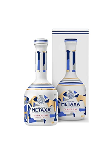 Metaxa Grande Fine in der Collector’s Edition mit 40% vol. | Hochwertiger Brandy aus Griechenland in ikonischer Porzellanflasche | für Metaxa-Liebhaber (1 x 0,7l) von Metaxa