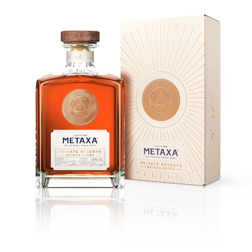 Metaxa Private Reserve Orama mit 40% vol. | Premium-Brandy aus Griechenland in hochwertiger Geschenkverpackung | Perfektes Geschenkset für Metaxa-Liebhaber (1 x 0,7l) von Metaxa