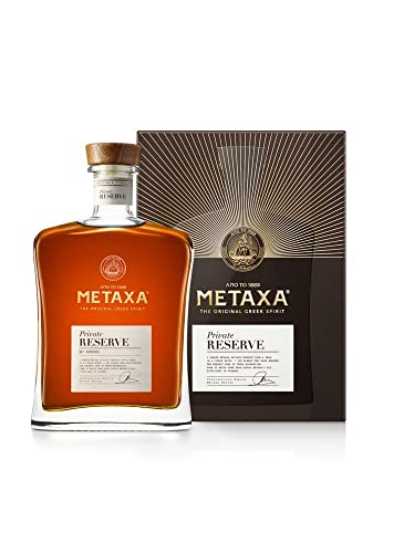 Metaxa Private Reserve mit 40% vol. | Premium-Brandy aus Griechenland in hochwertiger Geschenkverpackung | Perfektes Geschenkset für Metaxa-Liebhaber (1 x 0,7l) von Metaxa