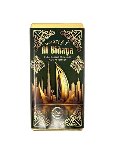 Al Bidaya Dubai Schokolade / 100% Handmade/Belgische premium Schokolade / 200g / mit Schokolade, Pistazie und Kadayif + Fire Drink GmbH Sticker Al Bidaya Dubai Schokolade / 100% Handmade/Belgische premium Schokolade / 200g / mit Schokolade, Pistazie und Kadayif + Fire Drink GmbH Sticker von Metel, Meteliza