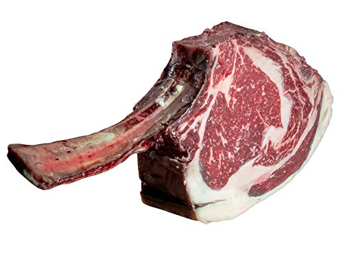 Tomahawk-Steak (1.500g) - Dry Aged, großes Steak extra langem Knochen, zum Grillen oder Kurzbraten im Bräter - herzhaft , ausgereift & aromatisch von Metzgerei DER LUDWIG