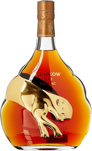 Meukow XO | Cognac im Geschenkkarton | Noten von Vanille und Zimt | nach jahrhundertealter Tradition hergestellt | 700ml | 10 Jahre in Eichenfässern gereift | 40% vol. von Meukow