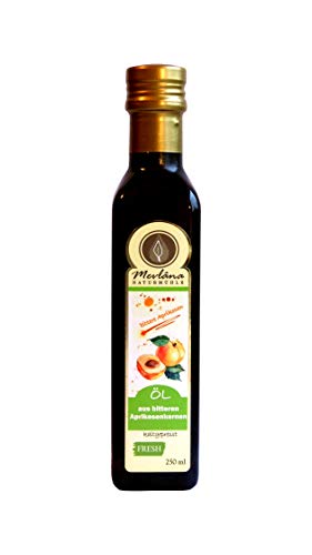 Aprikosenkernöl aus bitteren Kernen 1 x 250 ml schonend kalt und frisch gepresst von Mevlana Naturmühle, feiner Geschmack nach Mandeln und Marzipan von Mevlâna Naturmühle