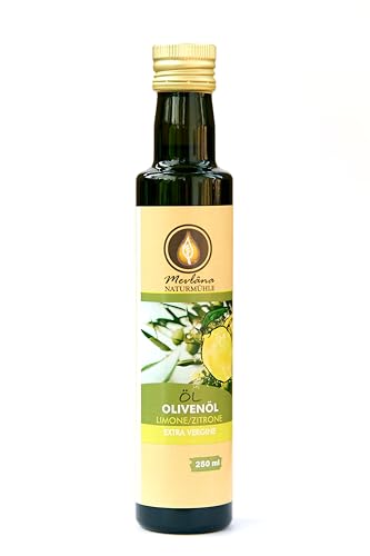 Extra Natives Olivenöl mit Zitrone, 250 ml Flasche, aus Italien Extra Natives Olivenöl mit Zitrone, 250 ml Flasche, aus Italien von Mevlâna Naturmühle