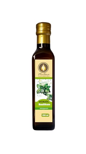 Mevlana Naturmühle Basilikumöl kaltgepresst aus Rapsöl Basis, 250 ml Mevlana Naturmühle Basilikumöl kaltgepresst aus Rapsöl Basis, 250 ml von Mevlâna Naturmühle