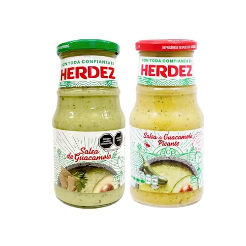 Mexican Mama Guacamole und extra scharfe Guacamole, importierte mexikanische Saucen, 240 g (2er-Pack) – Herdez von Mexican Mama