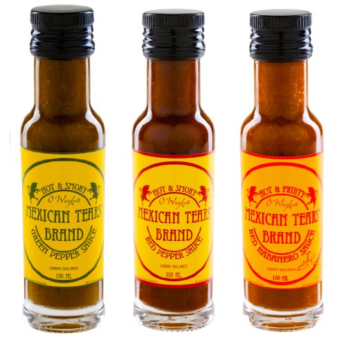 Mexican Tears® - 3er Pack, scharfe Sauce aus Habaneros und Chipotle [3x100ml Chilisauce] von Mexican Tears