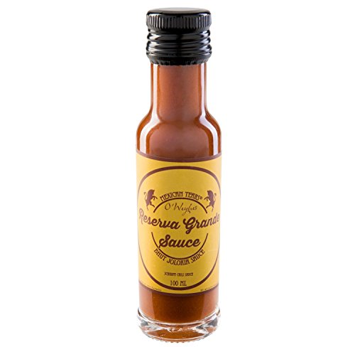 Mexican Tears® - Reserva Grande, Limited Edition 2015, scharfe Sauce aus Bhut Jolokia Chili & Meersalz, perfekt als Grill-Zubehör für BBQ Sauce & Pulled Pork [100ml Chilisauce] von Mexican Tears