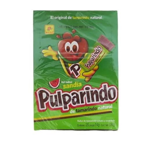 Pulparindos Wassermelone de la rosa (Sandía) 20 St. x 14g von méxico mágico