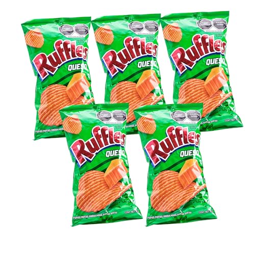 Ruffles Queso Chips Käse Snack - QUESO 48g (Pack 5) von México Mágico