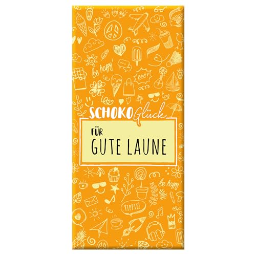 Meybona SchokoGlück Schokolade | für gute Laune | Fairtrade | Manufaktur aus Deutschland | Bean to Bar | Edel-Schokoladen Geschenk 100g von Meybona