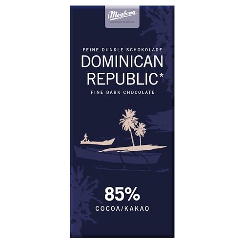 Meybona Urspungs Schokolade Zartbitter | Dominican Republic Santana | 85% Kakao | Single Origin | Manufaktur aus Deutschland | Bean to Bar | Edel-Schokoladen Geschenk 100g von Meybona
