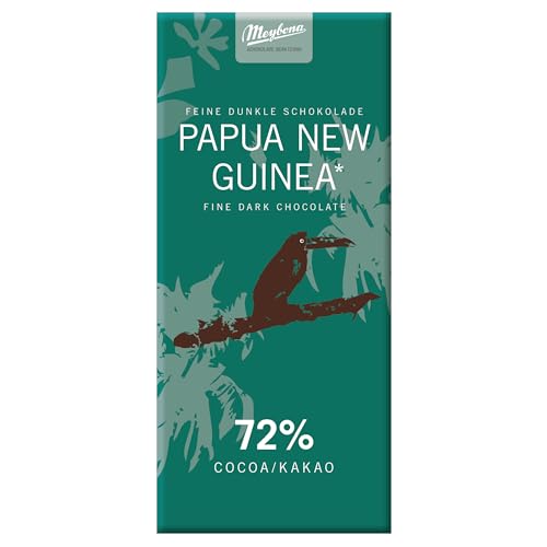 Meybona Urspungs Schokolade Zartbitter | Papua New Guinea | 72% Kakao | Single Origin | Manufaktur aus Deutschland | Bean to Bar | Edel-Schokoladen Geschenk 10 x 100g Großpackung von Meybona