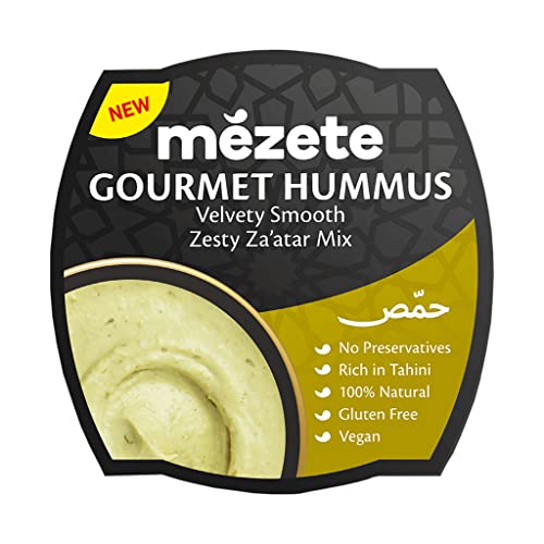 Mezete Original Hummus mit orientalischen Kräutern – Vegan & Glutenfrei 1x 215g von mézete