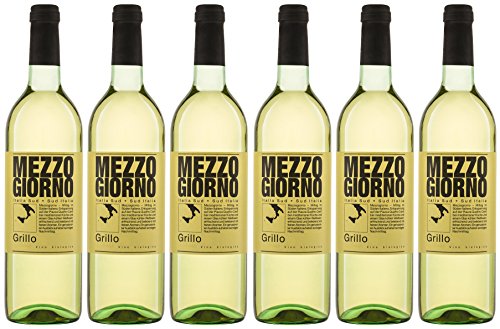 Mezzogiorno Grillo IGT Weißwein Bio trocken (6 x 0.75 l) von Mezzogiorno