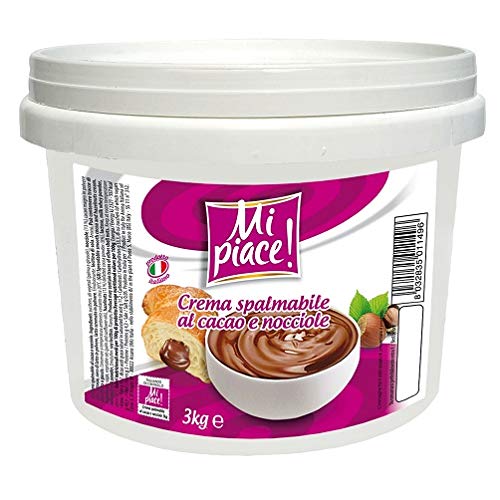 Mi Piace Crema alla nocciola Haselnussschokolade 3 Kg Brotaufstrich Aufstrich von Mi Piace